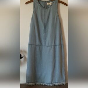 Sleeveless THREAD AND SUPPLY Blue Denim Dress